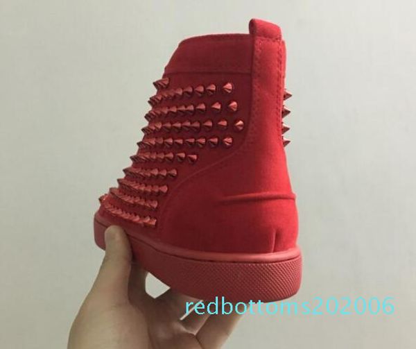 hi maroon spikes casual red bottom luxury shoes men and women party designer sneakers lovers genuine leather size t01, Black
hi maroon spikes casual red bottom luxury shoes men and women party designer sneakers lovers genuine leather size t01, Black