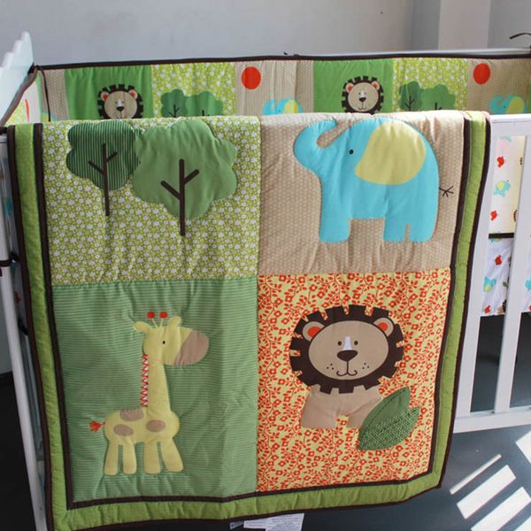 cot boy bedding set embroidery 3d lion elephant deer tree baby bedding set 3item crib baby quilt bumper fitted sheet
cot boy bedding set embroidery 3d lion elephant deer tree baby bedding set 3item crib baby quilt bumper fitted sheet