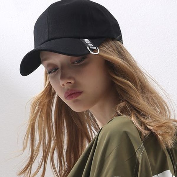 women girls cotton baseball cap with rings fashion letter design adjustable hats black for spring, Blue;gray
women girls cotton baseball cap with rings fashion letter design adjustable hats black for spring, Blue;gray