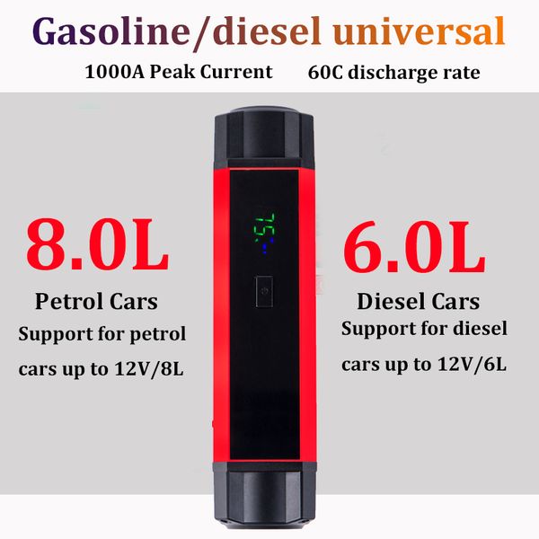 60c 1000a car jump starter multi-function vehicle emergency battery portable 12v car battery
60c 1000a car jump starter multi-function vehicle emergency battery portable 12v car battery