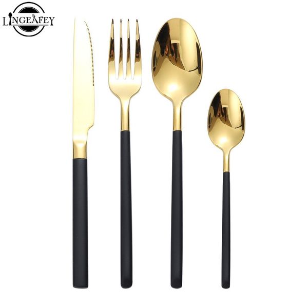 cutlery set forks knives spoons 304 stainless steel tableware mirror black gold silverware set gold spoon knife chopstick set
cutlery set forks knives spoons 304 stainless steel tableware mirror black gold silverware set gold spoon knife chopstick set