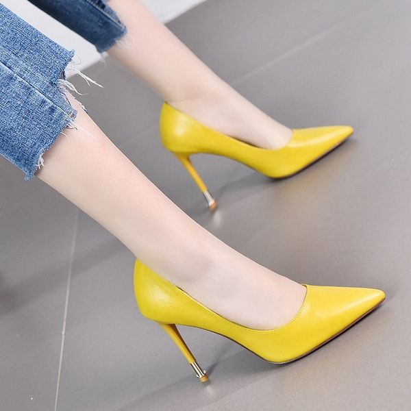 candy color women's shoes 2019 sharp fine with high-heeled shoes all-match single shoe, Black
candy color women's shoes 2019 sharp fine with high-heeled shoes all-match single shoe, Black