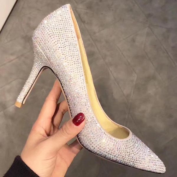 19 spring high version new rhinestones real leather design ladies high heels, womens shoes fashion casual shoes party, wedding shoes of qt, Black
19 spring high version new rhinestones real leather design ladies high heels, womens shoes fashion casual shoes party, wedding shoes of qt, Black