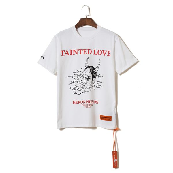 Heron Preston Oversize Tshirts Tainted Lover Mens Tshirt Summer 19ss Hombres Tops Short Sleeved Tees