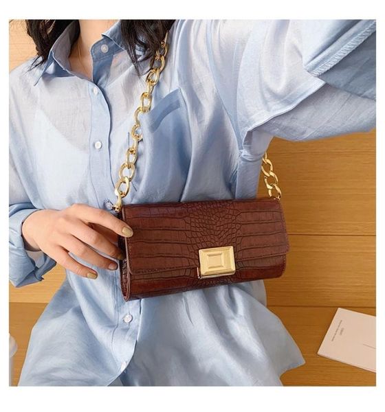 armpit bag 2020 new fashion korean wild chain small square bag retro fashion crocodile pattern shoulder messenger
armpit bag 2020 new fashion korean wild chain small square bag retro fashion crocodile pattern shoulder messenger