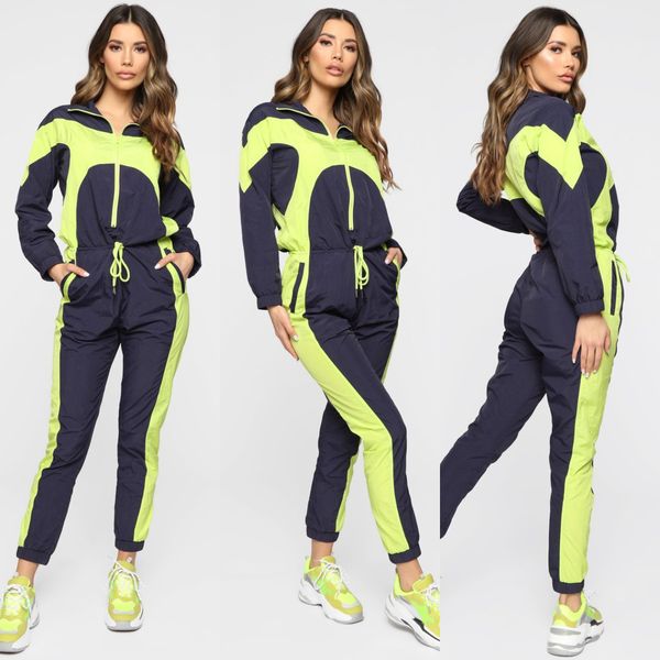 2019 women's hooded sports casual jumpsuit, Gray
2019 women's hooded sports casual jumpsuit, Gray