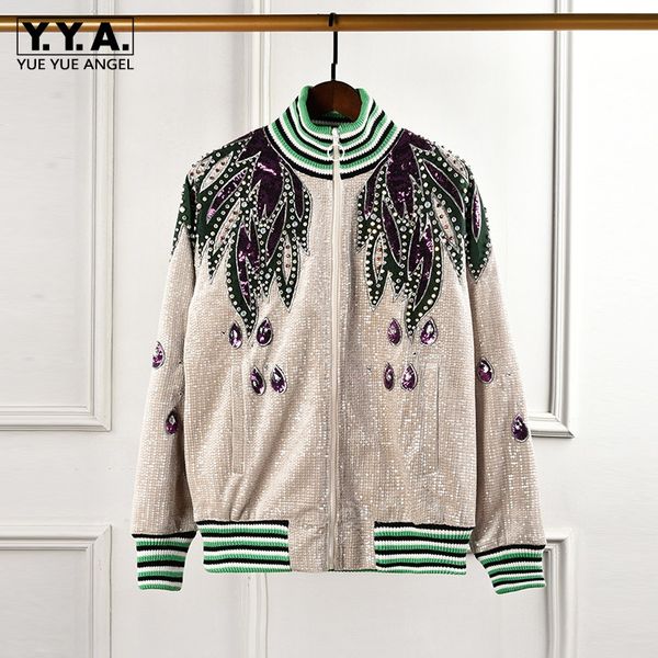 brand new women fashion sequined embroidery bomber jacket diamonds beads casual loose fit hip hop outwear coats female jacket, Black;brown
brand new women fashion sequined embroidery bomber jacket diamonds beads casual loose fit hip hop outwear coats female jacket, Black;brown