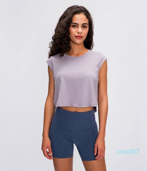 2020 summer new lu-03 solid color small -sleeved t-shirt female exposed navel wear casual shirt quick-drying breathable yoga clothes ct7, White;red
2020 summer new lu-03 solid color small -sleeved t-shirt female exposed navel wear casual shirt quick-drying breathable yoga clothes ct7, White;red