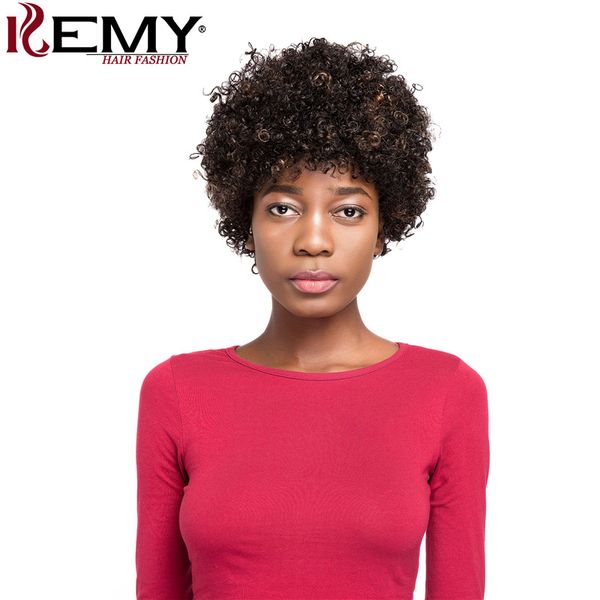 afro kinky curly short human hair wigs for black women brazilian remy africa america wigs 150% density hair kemy, Black;brown
afro kinky curly short human hair wigs for black women brazilian remy africa america wigs 150% density hair kemy, Black;brown