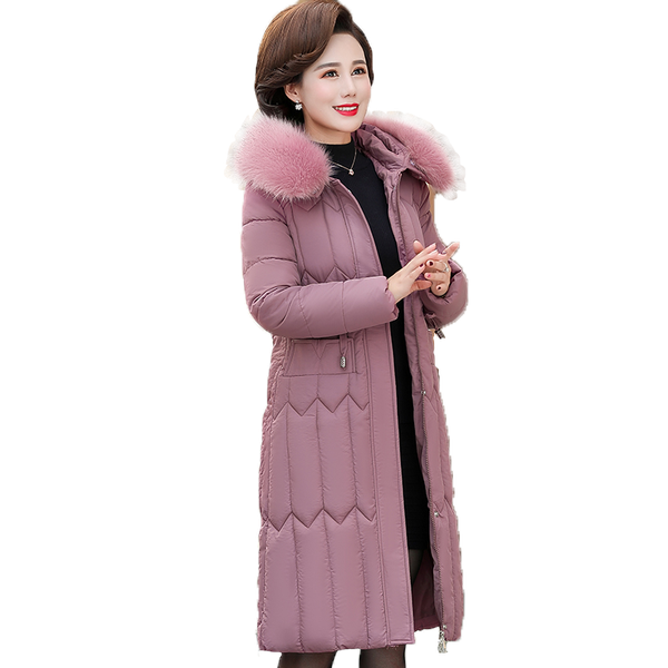 2019 winter women's jacket middle-aged long cotton thicken hooded fur collar cotton parkas women's winter coat plus size, Black
2019 winter women's jacket middle-aged long cotton thicken hooded fur collar cotton parkas women's winter coat plus size, Black