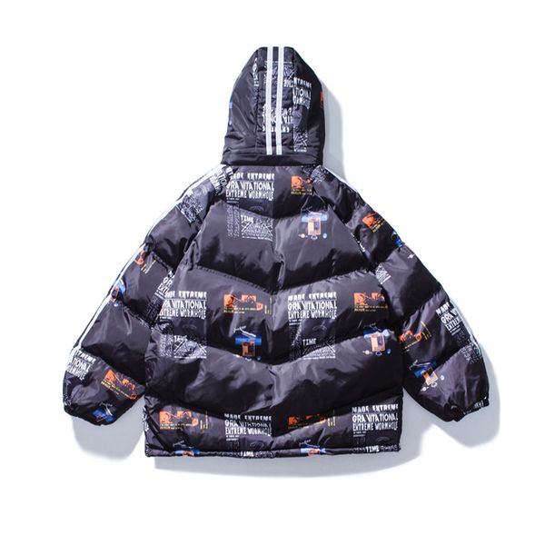 winter hooded cotton-padded jacket hip dance street men printed hop letters rap couple thickened jacket down aubgb, Black
winter hooded cotton-padded jacket hip dance street men printed hop letters rap couple thickened jacket down aubgb, Black