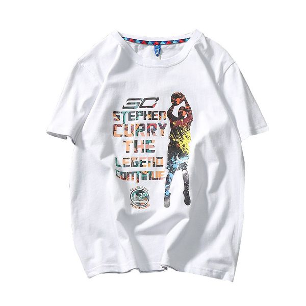 european and american basketball cotton t-shirt men loose big yards chic round neck men's short-sleeved t-shirt summer teen, White;black 
european and american basketball cotton t-shirt men loose big yards chic round neck men's short-sleeved t-shirt summer teen, White;black