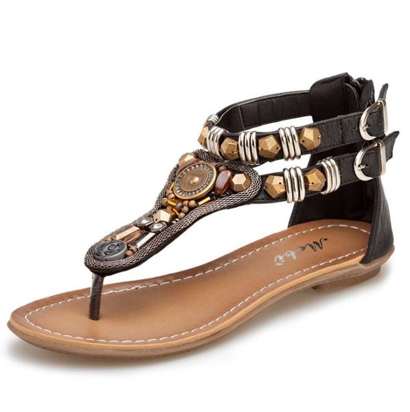 2020 fashion women shoes sandals summer flat casual shoes zipper gladiator ethnic designers zapatos de mujer e226, Black
2020 fashion women shoes sandals summer flat casual shoes zipper gladiator ethnic designers zapatos de mujer e226, Black
