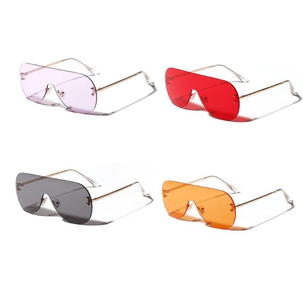 1pc brand women sun glasses fashion large lens without frame connected glass for men gradient color anti-uv400 sunglasses new, White;black
1pc brand women sun glasses fashion large lens without frame connected glass for men gradient color anti-uv400 sunglasses new, White;black