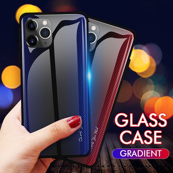 heavy tpu phone case gradient tempered glass case shockproof carbon fibre back coverde for iphone 11 xr xs max x
heavy tpu phone case gradient tempered glass case shockproof carbon fibre back coverde for iphone 11 xr xs max x
