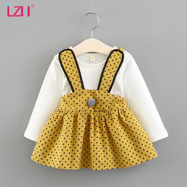 lzh 2020 autumn infant baby casual dot print stitching long sleeve dress for baby girls princess dress newborn clothes, Red;yellow
lzh 2020 autumn infant baby casual dot print stitching long sleeve dress for baby girls princess dress newborn clothes, Red;yellow