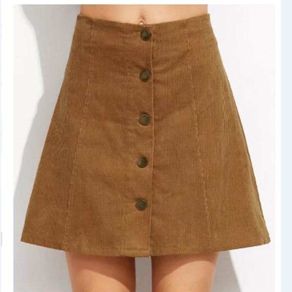 women's skirts summer a-line straight solid button front empire knee-length street england sweet casual skirt, Black
women's skirts summer a-line straight solid button front empire knee-length street england sweet casual skirt, Black