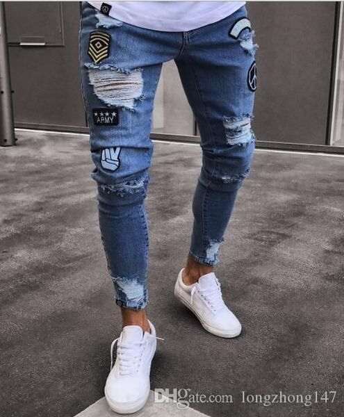 оптового нового человека casual высокого класса джинсы нищий jeans мужчины моды отверстие плотно тонкий узкие джинсы узкие брюки нога ковбой, Blue
оптового нового человека casual высокого класса джинсы нищий jeans мужчины моды отверстие плотно тонкий узкие джинсы узкие брюки нога ковбой, Blue