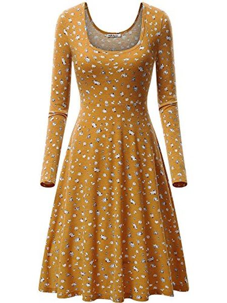 casual dresses msbasic womens vintage floral print long sleeve round neck flared midi dress, Black;gray
casual dresses msbasic womens vintage floral print long sleeve round neck flared midi dress, Black;gray