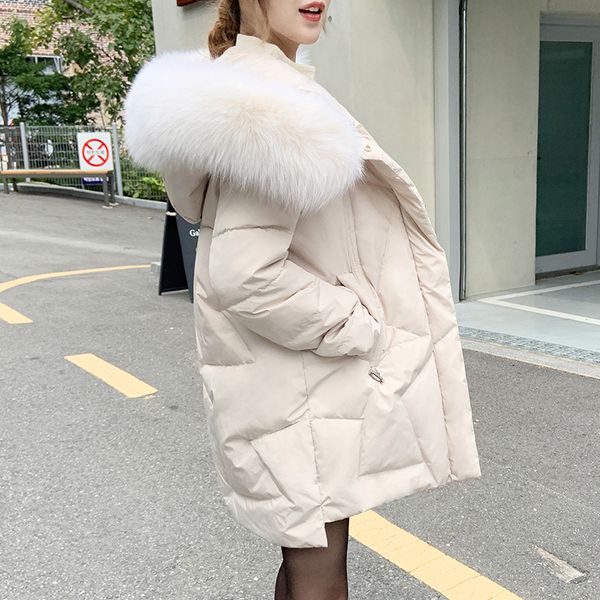 down coat women long jacket 2019 new winter loose warm parkas female overcoat fur collar hooded down coat women wm208, Black
down coat women long jacket 2019 new winter loose warm parkas female overcoat fur collar hooded down coat women wm208, Black