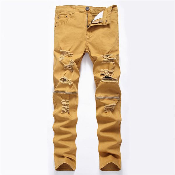 new fashion mens ripped biker jeans 100% cotton red black white slim fit motorcycle jeans men's skinny hole denim joggers pants, Blue
new fashion mens ripped biker jeans 100% cotton red black white slim fit motorcycle jeans men's skinny hole denim joggers pants, Blue