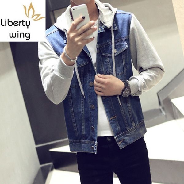 blouson homme new fashion men's spring autumn denim jackets hooded jeans jacket male harajuku streetwear men coat plus size, Black;brown
blouson homme new fashion men's spring autumn denim jackets hooded jeans jacket male harajuku streetwear men coat plus size, Black;brown