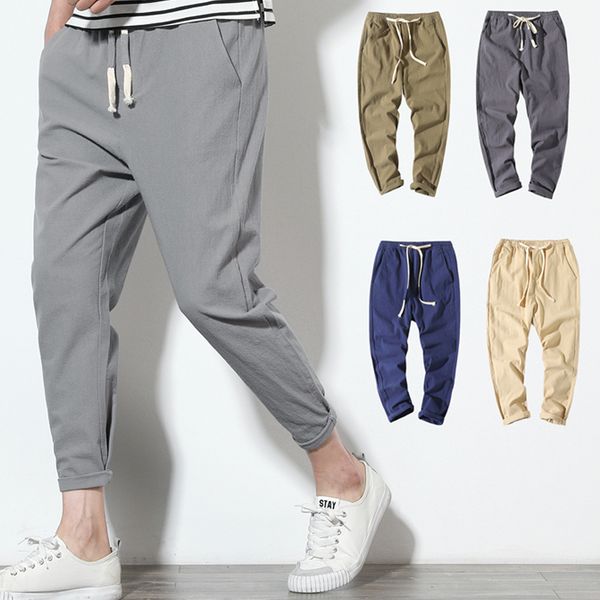 2020 linen trousers men's harem pants summer trousers for men linen comfort men's pants stretch waist breathable casual, Black
2020 linen trousers men's harem pants summer trousers for men linen comfort men's pants stretch waist breathable casual, Black