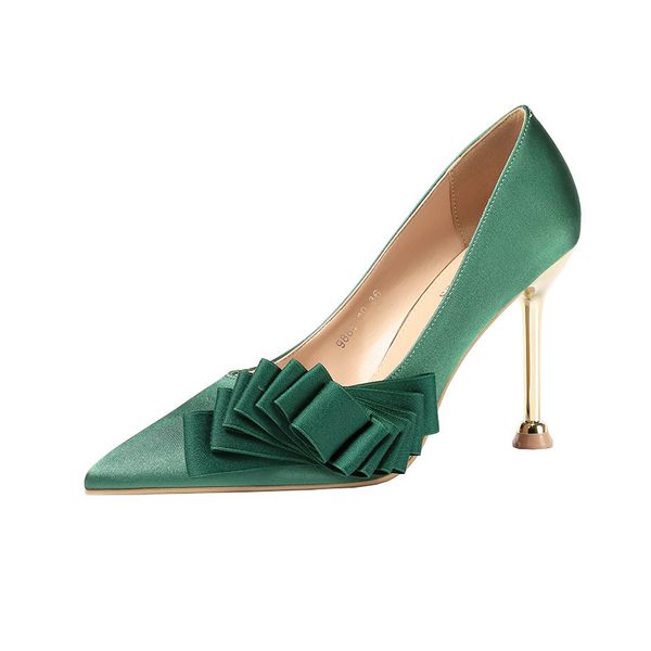 9.5cm pumps pointy shallow mouth high-heeled shoes bowknot thin thin women's single shoes with fairy wind women's, Black
9.5cm pumps pointy shallow mouth high-heeled shoes bowknot thin thin women's single shoes with fairy wind women's, Black