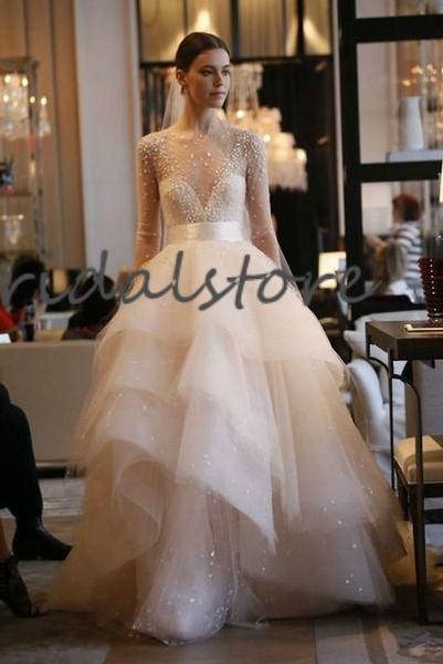princess boho wedding dresses long sleeve country wedding gowns ivory tiered tulle crystal berta bridal dresses floor length garden wedding, White
princess boho wedding dresses long sleeve country wedding gowns ivory tiered tulle crystal berta bridal dresses floor length garden wedding, White