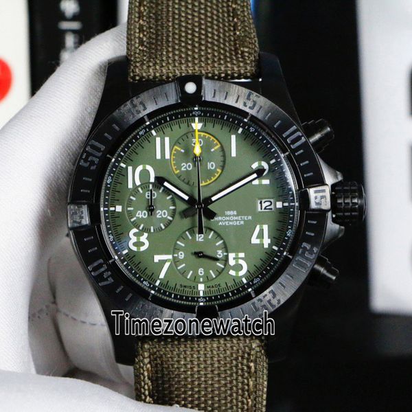 new super avenger a1337111 miyota quartz chronograph mens watch pvd steel green dial white number markers green nylon timezonewatch c78a1, Slivery;brown
new super avenger a1337111 miyota quartz chronograph mens watch pvd steel green dial white number markers green nylon timezonewatch c78a1, Slivery;brown