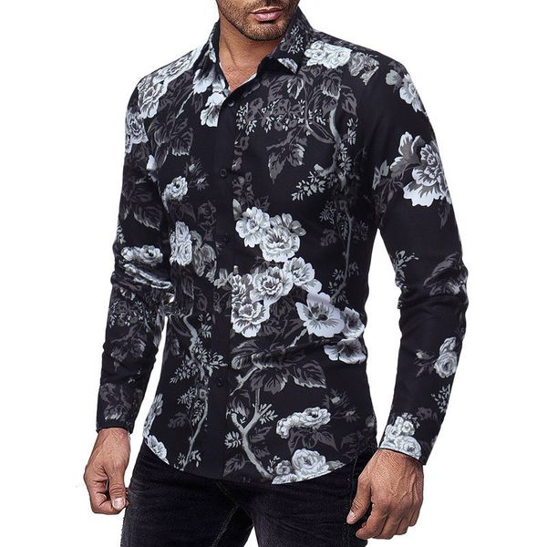 2019 new style fashion men's slim fit long sleeve clothes casual cotton print shirts casual, White;black
2019 new style fashion men's slim fit long sleeve clothes casual cotton print shirts casual, White;black