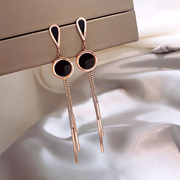 geometric long tassel earrings for women new fashion earrings, Silver