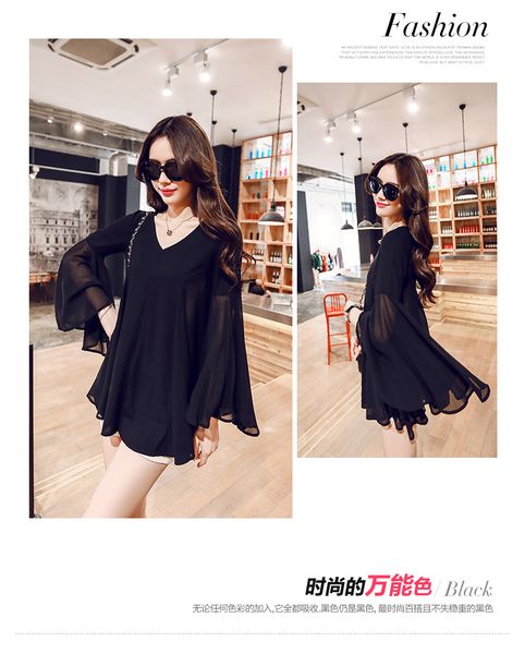 2020 new summer women chiffon & blouse girls long sleeve shirt & feminine fat loose plus size 5xl, White
2020 new summer women chiffon & blouse girls long sleeve shirt & feminine fat loose plus size 5xl, White