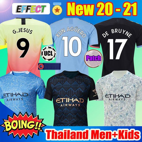 new arrived jesus de bruyne kun aguero 20 21 manchester soccer jersey city 2020 2021 jerseys football kit shirt men+ kids sets uniform, Black;yellow 
new arrived jesus de bruyne kun aguero 20 21 manchester soccer jersey city 2020 2021 jerseys football kit shirt men+ kids sets uniform, Black;yellow