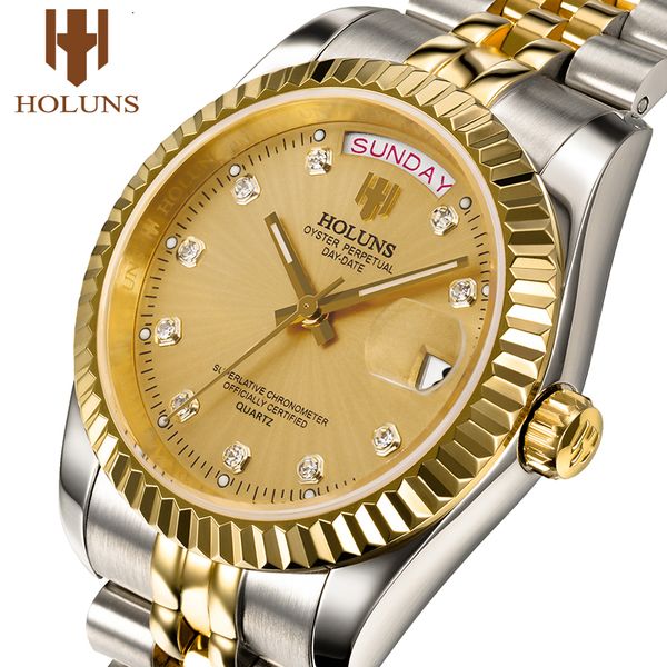 holuns man watches 2020 brand luxury men gold quartz diamond waterproof gift dress watch relogio feminino fashion casual t200620, Slivery;brown
holuns man watches 2020 brand luxury men gold quartz diamond waterproof gift dress watch relogio feminino fashion casual t200620, Slivery;brown