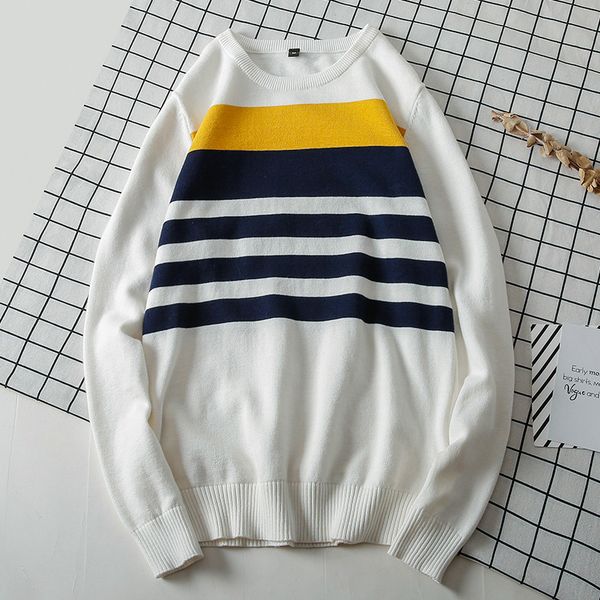 zogaa v-neck pullover men 100% cotton sweaters for men striped patchwork homme casual mens sweaters 2019 4xl japan style, White;black
zogaa v-neck pullover men 100% cotton sweaters for men striped patchwork homme casual mens sweaters 2019 4xl japan style, White;black