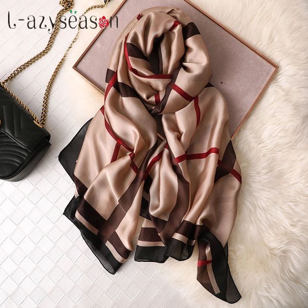 2019 brand silk hijab scarf women spring headband euro design silky scarves wraps plaid summer shawl for lady foulard femme
2019 brand silk hijab scarf women spring headband euro design silky scarves wraps plaid summer shawl for lady foulard femme