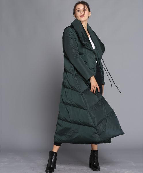 women long down coat winter warm coat long sleeve white duck down parka stand collar outwear zipper pocket jacket women clothes, Black
women long down coat winter warm coat long sleeve white duck down parka stand collar outwear zipper pocket jacket women clothes, Black