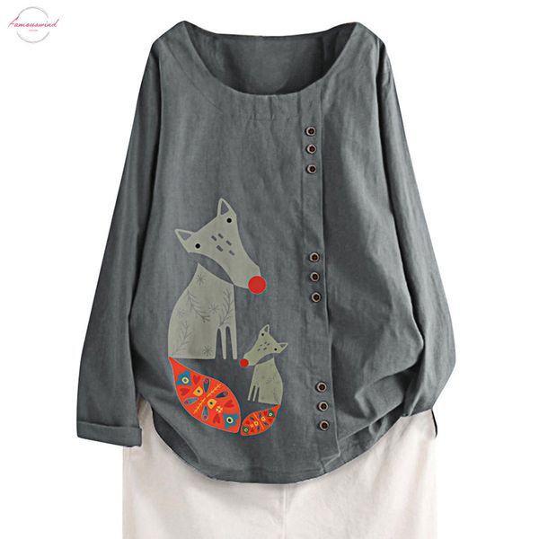 new tshirt women plus size long sleeve cotton linen o neck petal sleeve print button t shirt camisas poleras women t, White
new tshirt women plus size long sleeve cotton linen o neck petal sleeve print button t shirt camisas poleras women t, White