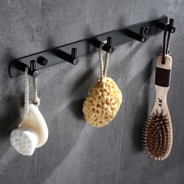 solid stainless steel black electroplating finish bathroom towel hook wall hook door hanger clothes robe multi-function
solid stainless steel black electroplating finish bathroom towel hook wall hook door hanger clothes robe multi-function