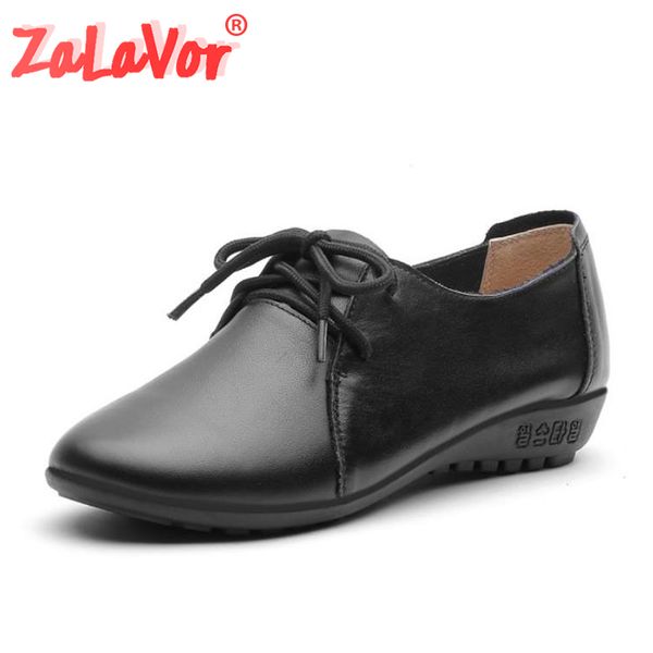 zalavor natural leather women shoes round head flats cross-tied loafers black fashion casual shoes low heels footwear size 34-41
zalavor natural leather women shoes round head flats cross-tied loafers black fashion casual shoes low heels footwear size 34-41