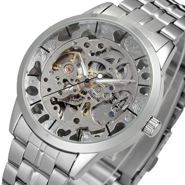 winner mens fashion casual simple classic steel belt automatic mechanical watch wholesale, Slivery;brown
winner mens fashion casual simple classic steel belt automatic mechanical watch wholesale, Slivery;brown