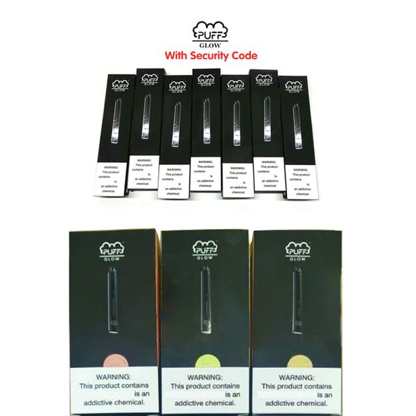 Puff Bar Glow Disposable Device Vape 500 Puff 280amh 1.4ml LED Light with Security Code Puffbar Puff Bars
Puff Bar Glow Disposable Device Vape 500 Puff 280amh 1.4ml LED Light with Security Code Puffbar Puff Bars