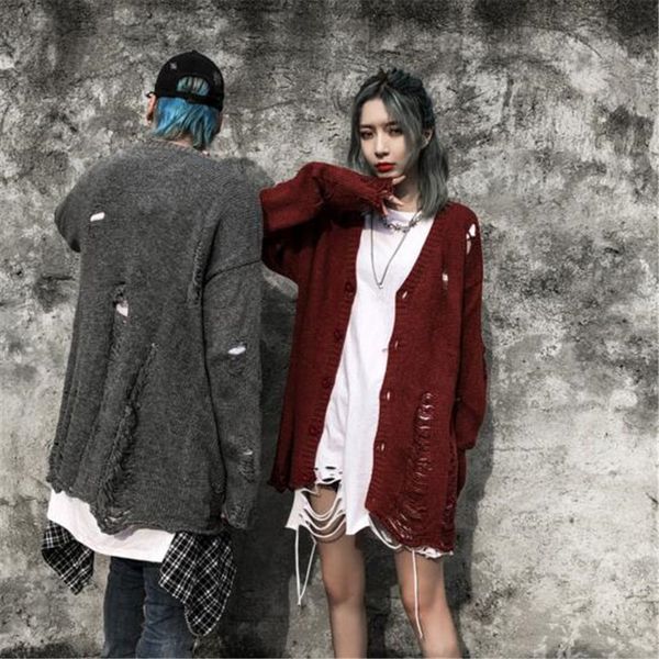 lazy hole sweater men retro harajuku thin cardigan man sueter hombre women hollow v-neck sweaters couple 2019 new knitted coat, White;black
lazy hole sweater men retro harajuku thin cardigan man sueter hombre women hollow v-neck sweaters couple 2019 new knitted coat, White;black