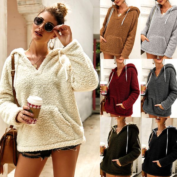 women sherpa hooded sweater fleece pullover cashmere causal sweatshirts outwear hooded pullover autumn winter keep warm coat streetwear hot, Black
women sherpa hooded sweater fleece pullover cashmere causal sweatshirts outwear hooded pullover autumn winter keep warm coat streetwear hot, Black