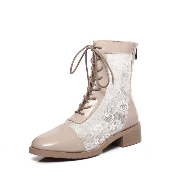 sexy кружево лета женщин boots зашнуровать лето осени случайной обуви женщины толстых 3,5 см каблуков насосов партии основной обуви, Black
sexy кружево лета женщин boots зашнуровать лето осени случайной обуви женщины толстых 3,5 см каблуков насосов партии основной обуви, Black