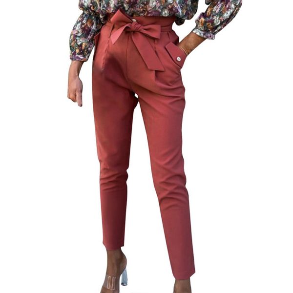 solor color women casual pants tie knot slim solid color kadies high waist summer straight trousers, Black;white
solor color women casual pants tie knot slim solid color kadies high waist summer straight trousers, Black;white