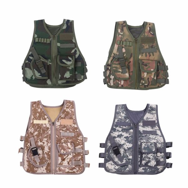 children kid tactics vest camouflage vest with multi pocket outdoor camping hunting cs game jacket kid sport equipment, Gray;blue
children kid tactics vest camouflage vest with multi pocket outdoor camping hunting cs game jacket kid sport equipment, Gray;blue