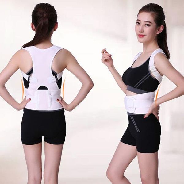 Posture Corrector Helpful Fashion Micro Elastic White Sport Body Contouring Humpback Posture Corrector Corset Adjustable