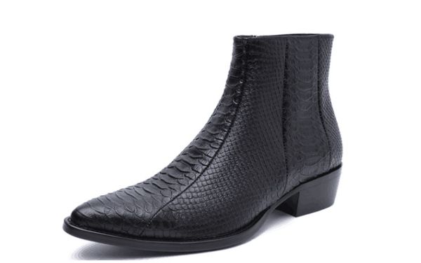 high new list leather serpentine bootsgenuine leather factory outlet half boots sl p fashion personality shoes, Black
high new list leather serpentine bootsgenuine leather factory outlet half boots sl p fashion personality shoes, Black